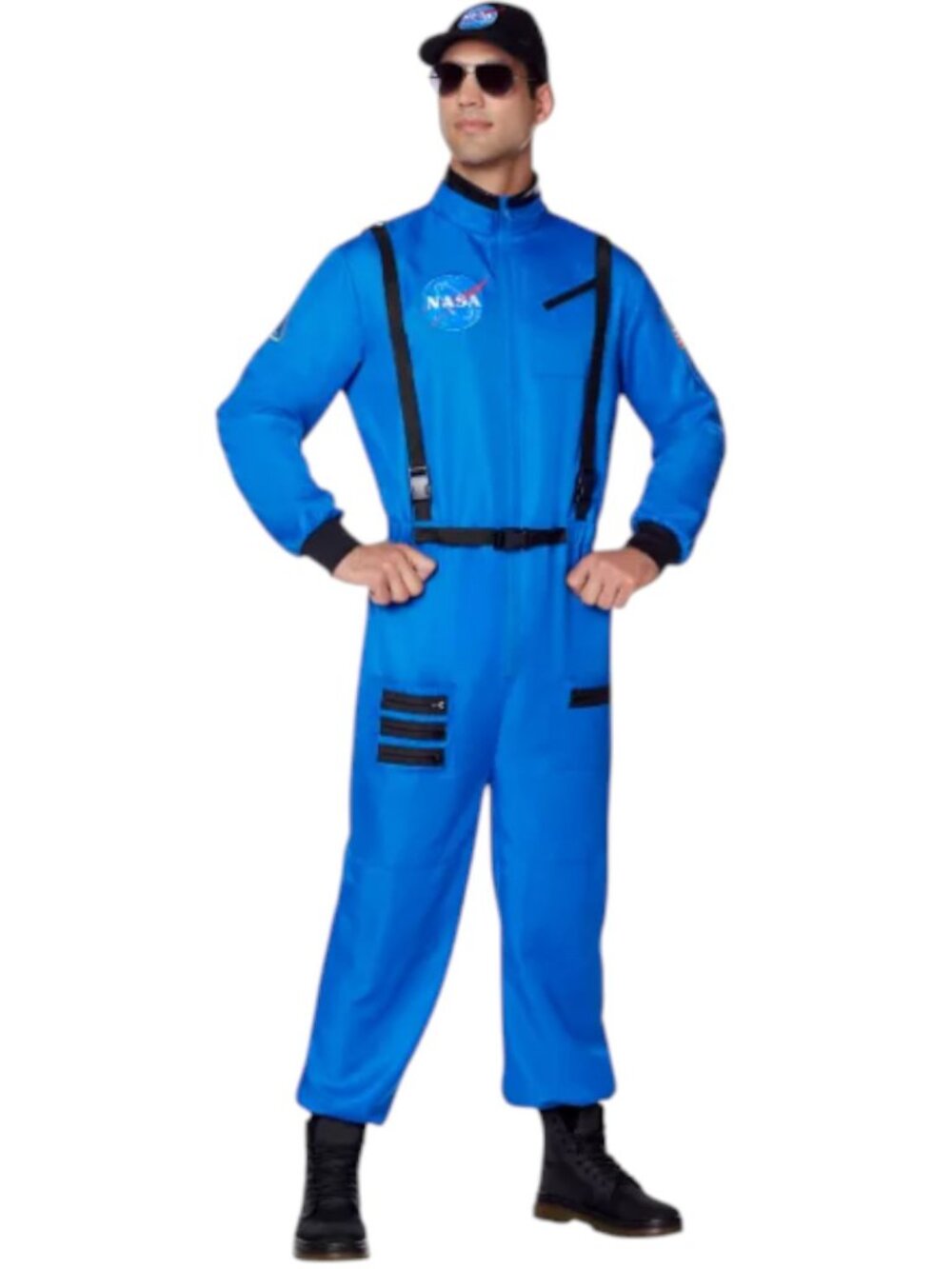 NASA Astronaut Jumpsuit Costume Adult Medium Blue Spirit Halloween NEW